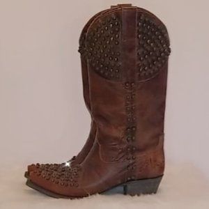 Boots By Lane Studded Cowboy Boot Size 8